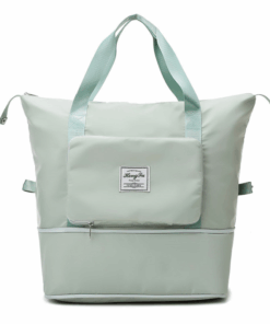 Large Capacity Folding Dry and Wet Separation Travel Sport Bag - Green