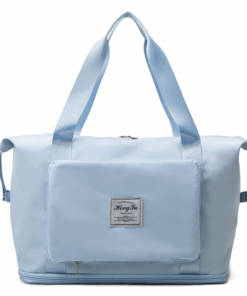 Large Capacity Folding Dry and Wet Separation Travel Sport Bag - Sky Blue
