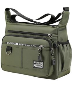 Large-Capacity Men's Backpack Shoulder Bag Waterproof - Green