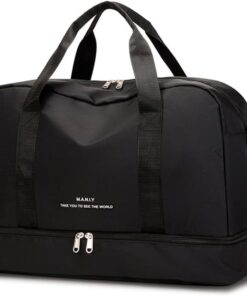 Large Capacity Travel Duffel Bag - Black