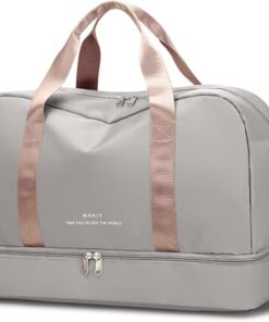 Large Capacity Travel Duffel Bag - Grey