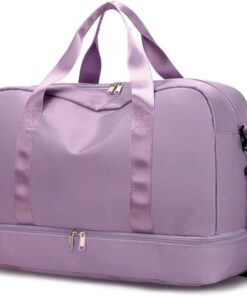 Large Capacity Travel Duffel Bag - Purple