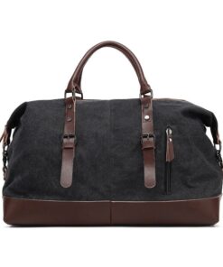 Large-capacity Unisex Canvas Bags - Black