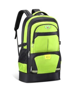 Large Capacity Waterproof Outdoor Sport Hiking Backpack-65L - Green