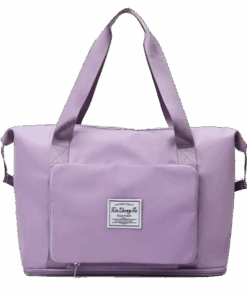 Large Capacity Waterproof Sports Oxford Cloth Travel Bag - Purple