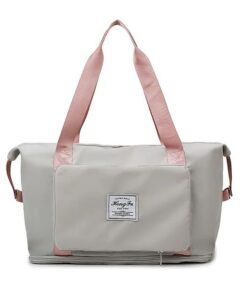 Large Capacity Waterproof Sports Oxford Cloth Travel Bag - White