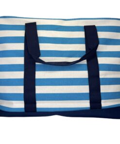 Large Cotton Road Beach Bag - Blue