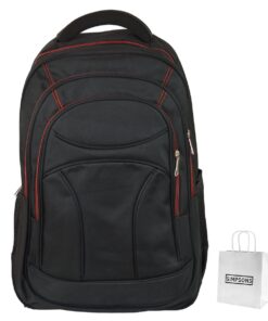 Large Durable Travel Outdoor Black Backpack School Bag and Simpsons Gift Bag