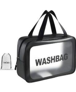 Large Frosted Transparent Waterproof Cosmetic Washbag And Bag