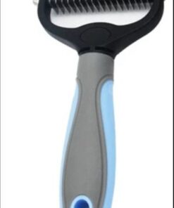large Pet Dematting Comb 2-Sided Undercoat Rake for Cats & Dogs