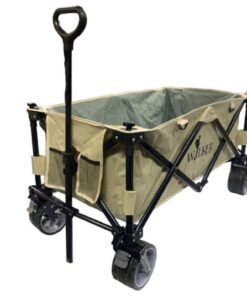 Large Portable Beach, Hiking, Camping, Shopping Trolley/Wagon - Tan