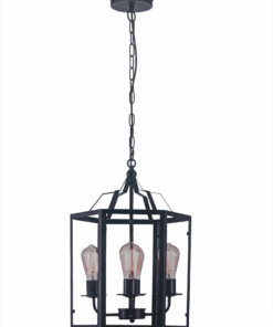 Large Vintage Metal Pendant Light