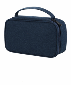 Large Waterproof Travel Cable Organizer Bag, Electronic Accessories Case - Blue