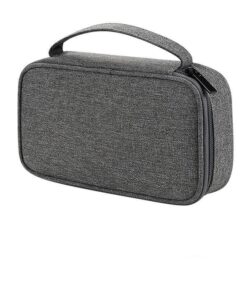 Large Waterproof Travel Cable Organizer Bag, Electronic Accessories Case - Grey