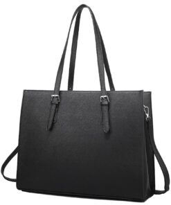 Large Women Lap top-Briefcase -Tote Bag - Black
