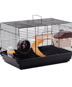 Larger Hamster Cage (47cm x 30cm x 30 cm) - Black