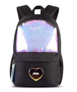 Laser Backpack for Teen Girls Lightweight College High School Book Bag - Black