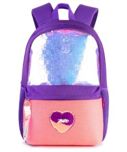 Laser Backpack for Teen Girls Lightweight College High School Book Bag - Pink