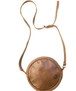 Laura Genuine Leather Round Handbag