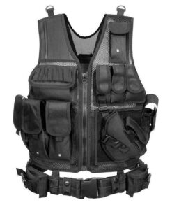 Law Enforcement Tactical Vest for Right-Hand Shooters JY-16 - Black