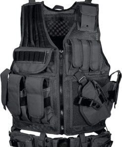 Law Enforcement Tactical Vest with Zip - Adjustable Size