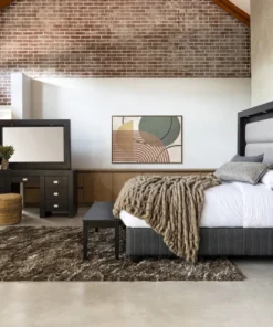 Layla 3 Piece Bedroom Suite, Wallnut