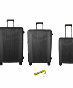 LC110T Trolley Luggage Suitcase Set 55/65/75 With MXM Keyring Flashlight