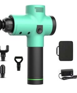 LCD Display 30 Adjustable Speed Levels with 6 Heads Gun Massage - Green