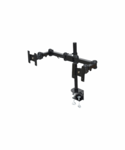 LCD Pole Support 2 Monitor Double Swing Arm