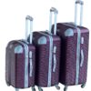 Le Emporer - 3 Piece Luggage Set-Light Weight Suitcase - Maroon