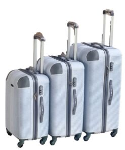 Le Emporer - 3 Piece Luggage Set-Light Weight Suitcase - Snow White