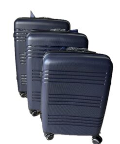 Le Emporer 3-Piece Suitcase Set - Unbreakable PP Material Luggage - Navy Blue