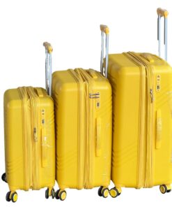 Le Emporer Unbreakable and Expandable Suitcase Set-30inch Luggage Set - Royal Yellow