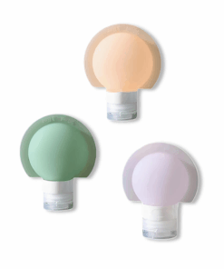 Leak-Proof 3 Piece Round Silicone Travel Bottle Set - M