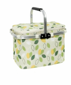 Leak-Proof Insulated Folding Picnic Basket - Green