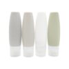 Leakproof Silicone Travel Bottles for Toiletries (4 x 90ml, Multi)