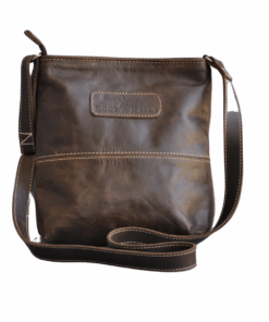 Leather Handbag - Hipster Mini - Choc Brown