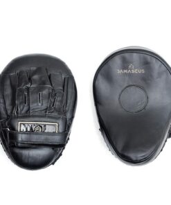 Leather Hook and Jab Pads (Closed) - Black