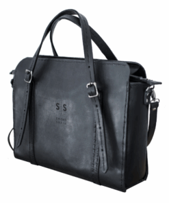 Leather Ladies Briefcase 2.1 - Black
