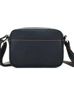 Leather Mini Crossbody Messenger Bag