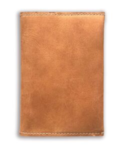 Leather Passport Wallet - Tan