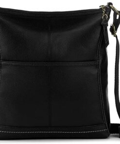 Leather Sling Bag XL - Black