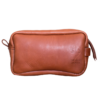 Leather Toiletry Bag - Swish and Swank - Hazelnut Brown