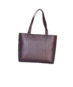 Leather Tote Bag - Brown
