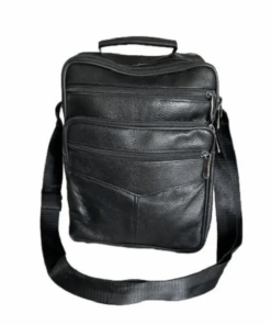 Leather Travel Bag - Black