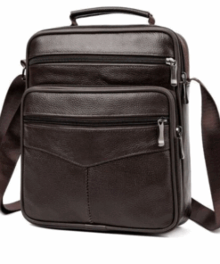 Leather Travel Bag - Brown