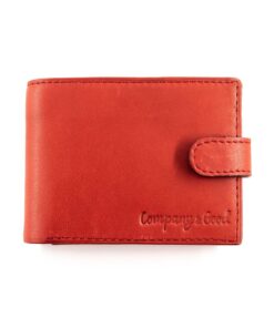 Leather Wallet - Crimson