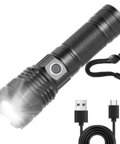 LED Flashlight Powerful Rechargeable Torch for Emergency, Outdoor, Home-A56