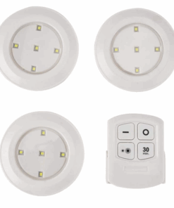 LED Light with Remote Control Set of 3