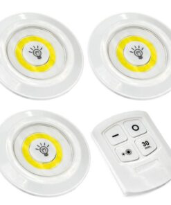LED Light with Remote Control - Set of 3